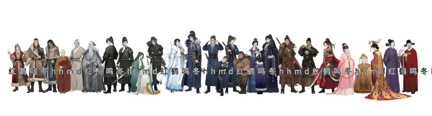 6+boys, 6+girls, adjusting_clothes, amu'er, apple, arm_tattoo, armor, bald