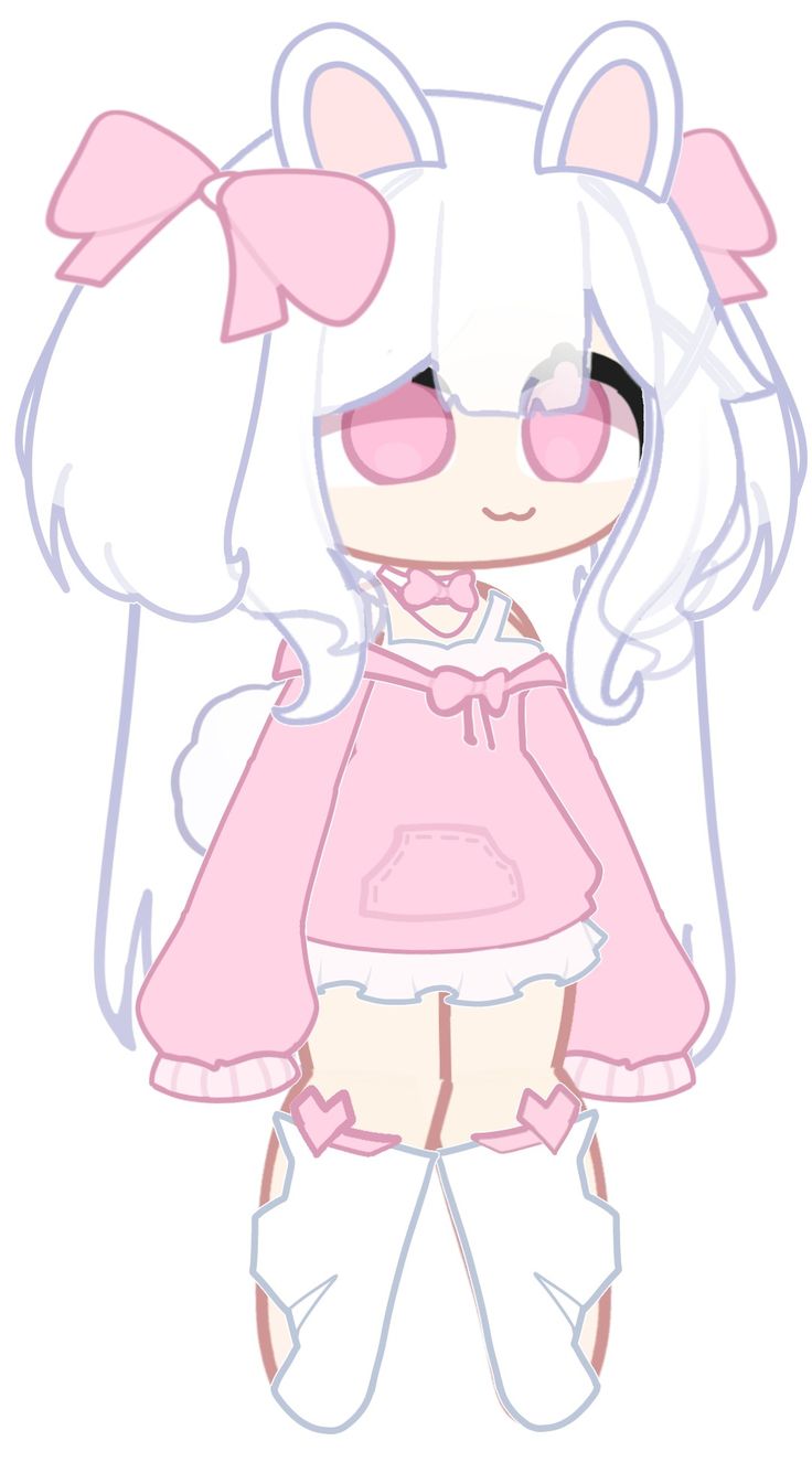 bow, bow_choker, character_request, choker, commentary, copyright_request, gacha_(lunime), gacha_(series)