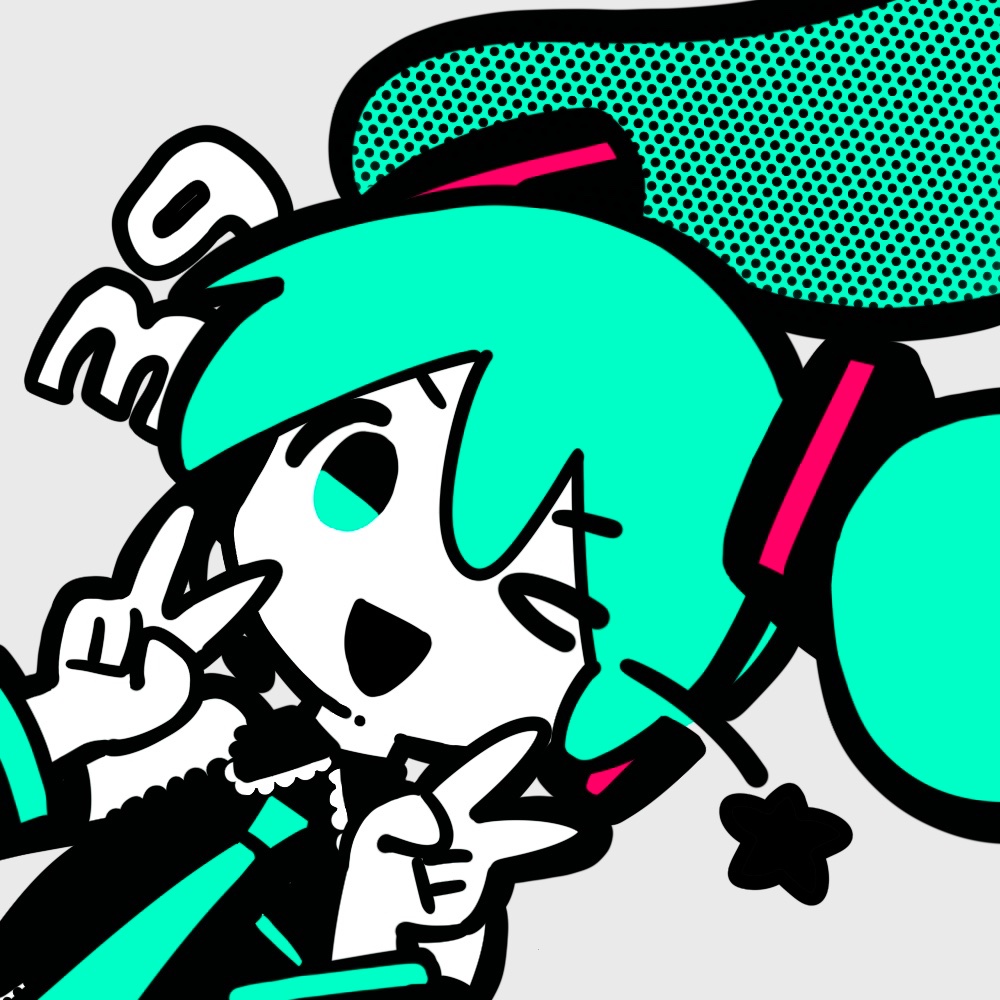 >_o, 1girl, 39, ben-day_dots, collared_shirt, commentary_request, double_v, flat_color