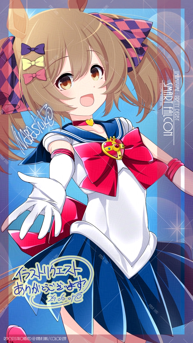 1girl, adversarial_noise, animal_ears, argyle_bow, artist_name, back_bow, bishoujo_senshi_sailor_moon, bishoujo_senshi_sailor_moon_s