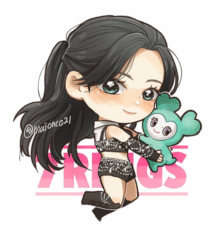 1girl, animification, black_footwear, black_hair, black_shirt, black_shorts, blue_eyes, blush