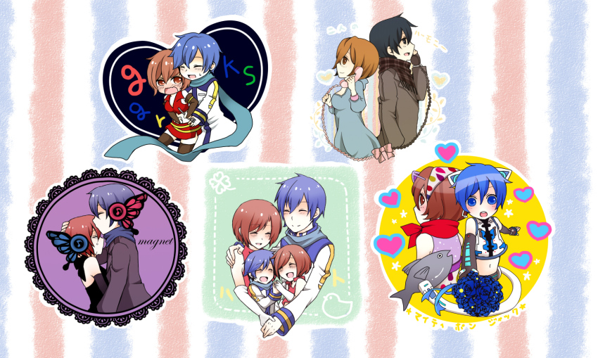 1boy, 1girl, bad_id, bad_pixiv_id, child, couple, ggrks_(vocaloid), heart