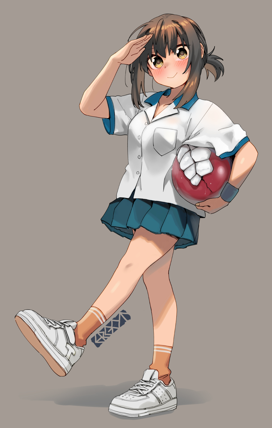 1girl, abyssal_ship, alternate_costume, aqua_skirt, artist_logo, artist_name, black_hair, blush