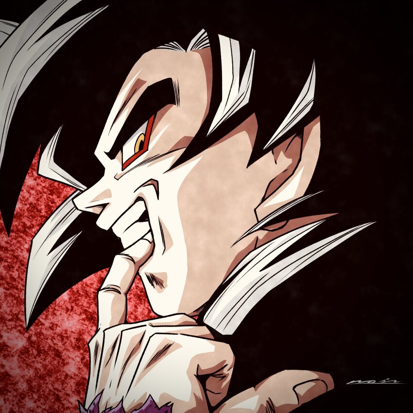 1boy, absurdres, black_hair, body_fur, close-up, dragon_ball, dragon_ball_gt, highres