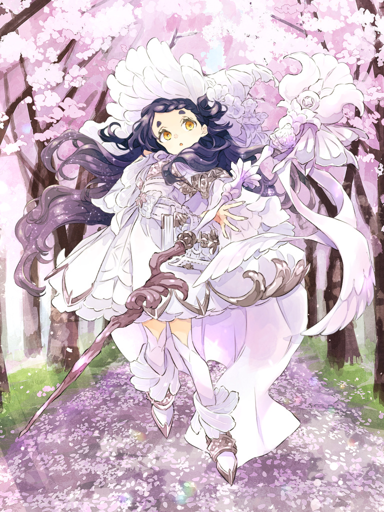 1girl, black_hair, dairoku_ryouhei, day, fille_meruku, full_body, hat, holding