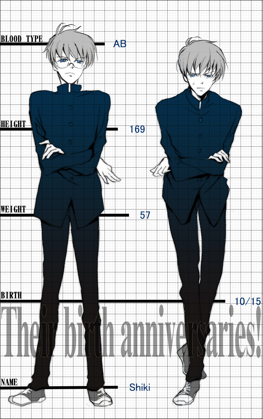 00s, 2boys, aki_(sakami), antenna_hair, belt, blazer, buttons, clenched_teeth