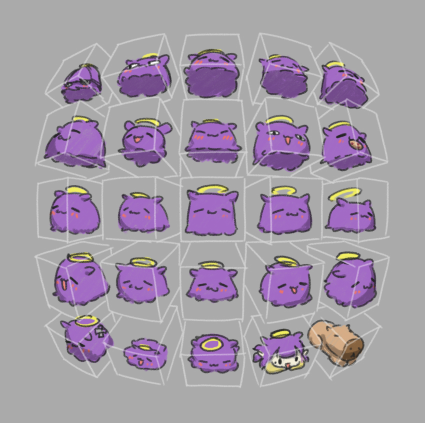 <|>_<|>, 25_perspective_box_exercise, :3, :d, =_=, animal, bandaid, blush