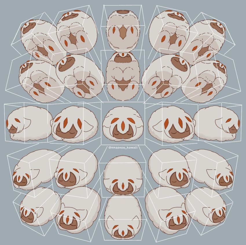 1girl, 25_perspective_box_exercise, artist_name, body_fur, closed_eyes, commentary, dark-skinned_female, dark_skin