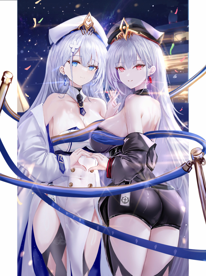 1girl, absurdres, age_fx, argyle_clothes, argyle_legwear, ass, azur_lane, black_dress