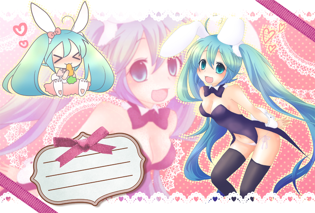 >_<, 1girl, :3, animal_ears, aqua_eyes, aqua_hair, blush, bow