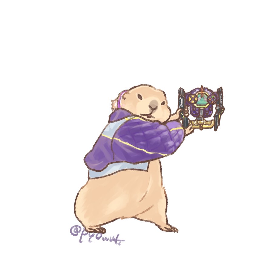 animal_focus, bakuage_sentai_boonboomger, body_fur, boonboom_controller, brown_fur, cosplay, full_body, hashtag-only_commentary