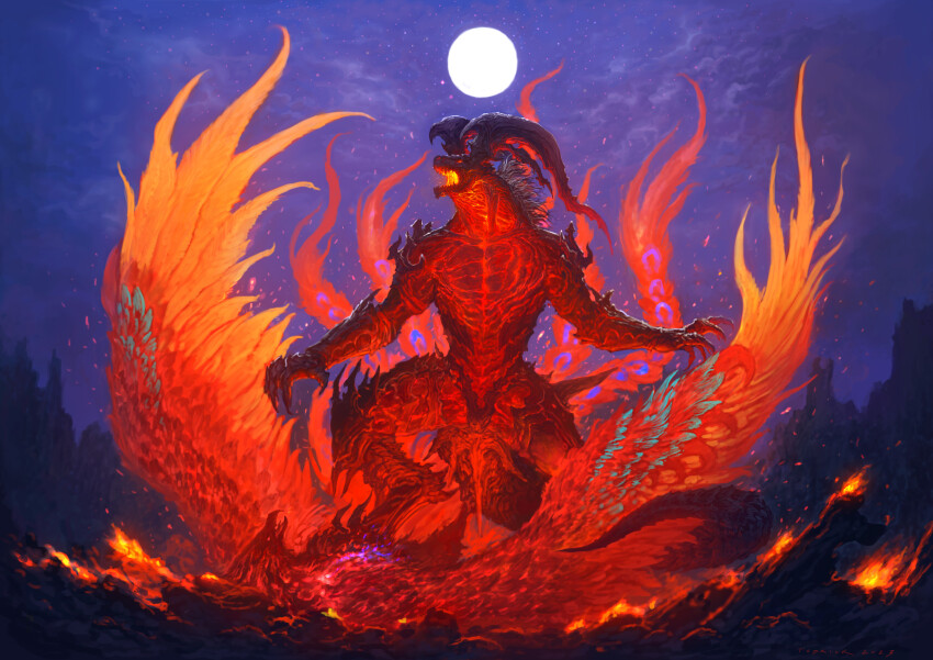 absurdres, animal_focus, battle, bird, claws, cloud, cloudy_sky, commentary