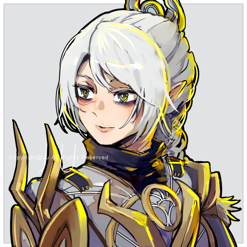 armor, baldur's_gate, baldur's_gate_3, braid, elf, highres, long_braid, multi-tied_hair