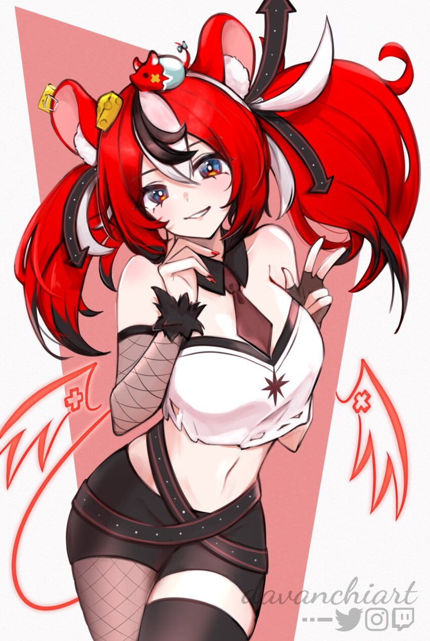 1girl, alternate_costume, animal_ear_fluff, animal_ears, artist_name, bare_shoulders, black_gloves, black_hair