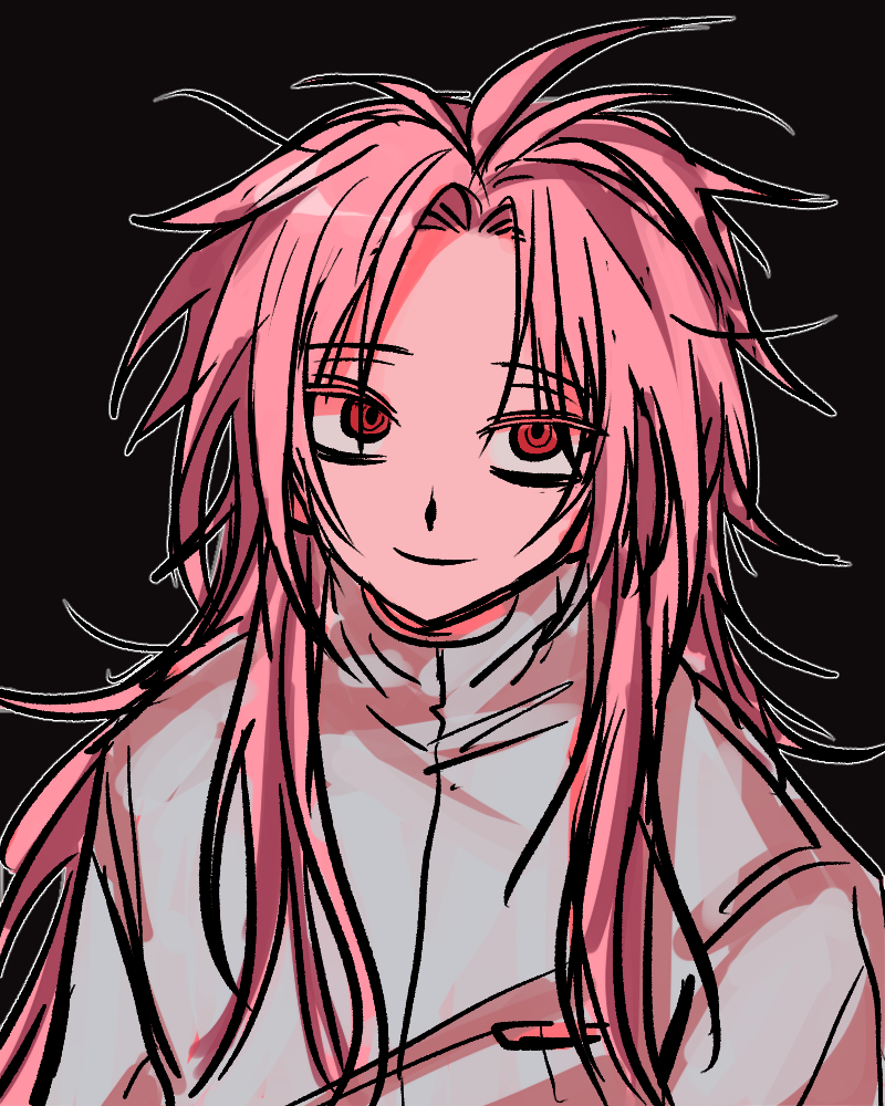 1b_(dlqotlswk), 1boy, black_background, closed_mouth, colored_eyelashes, hatsutori_hajime, long_hair, male_focus