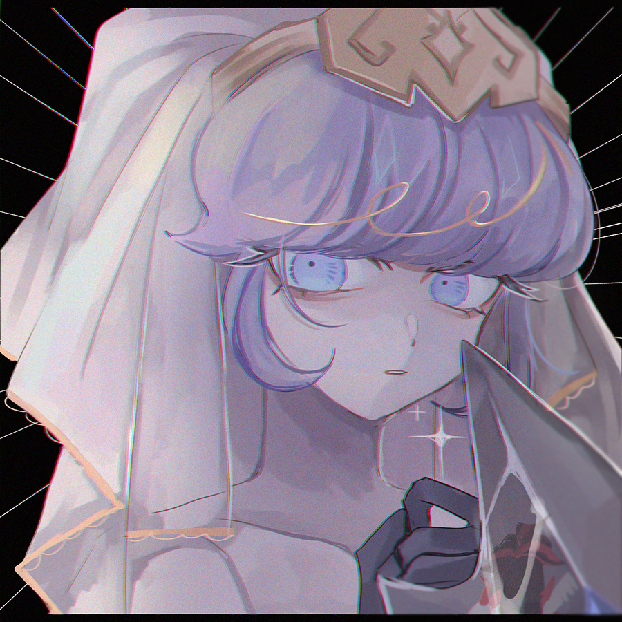 1girl, black_gloves, blue_eyes, capelet, cookie_run, dress, gloves, hamchan69