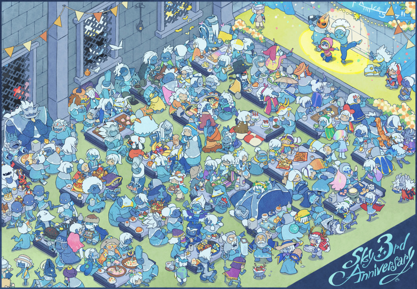 6+boys, 6+girls, 6+others, abyss_guide, admiring_actor, afro, aizawa_sachi, anniversary