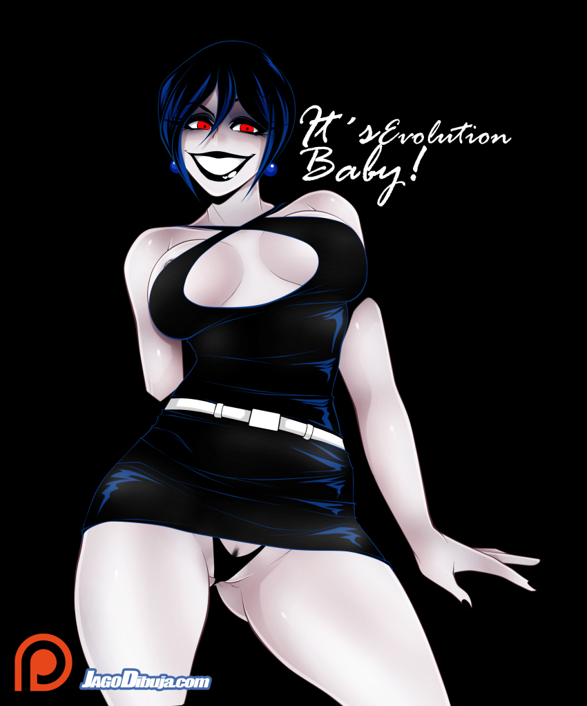 !, 1girl, absurdres, adjusting_clothes, artist_name, bare_arms, bare_legs, bare_shoulders