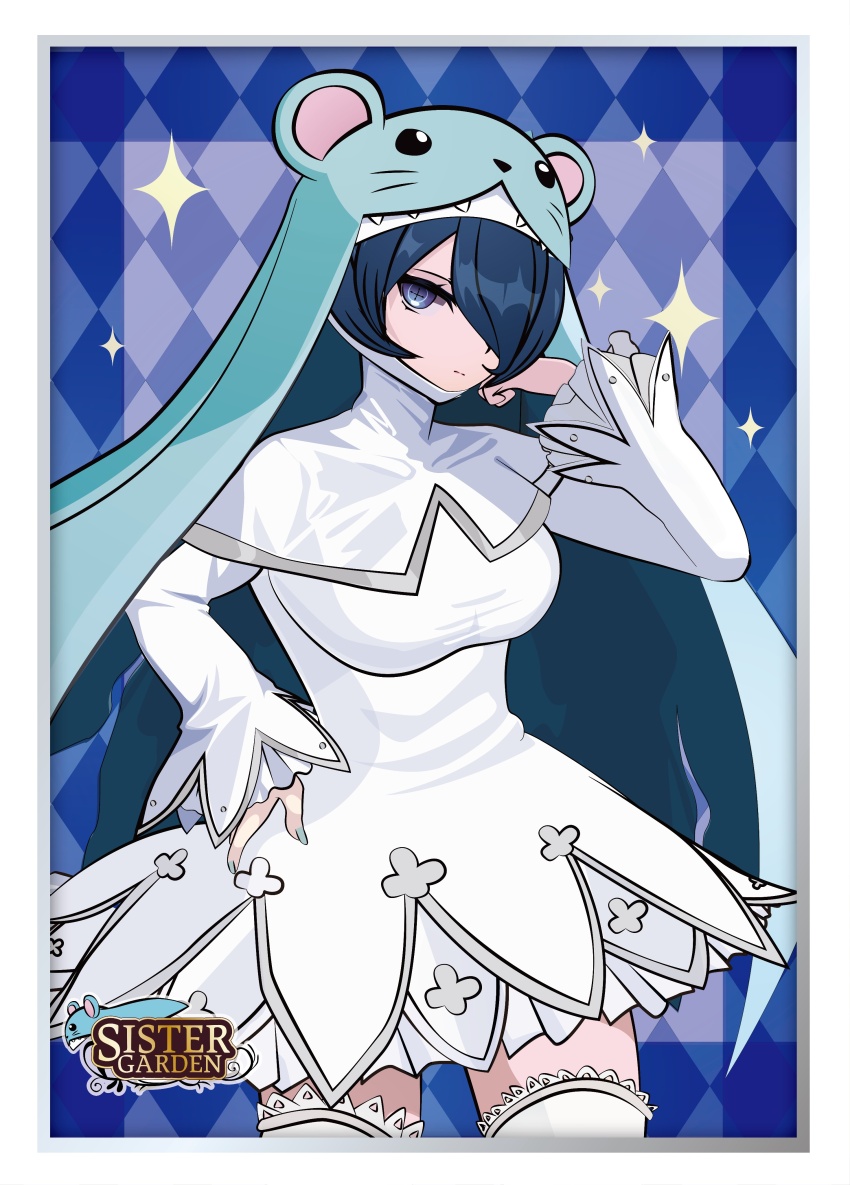 absurdres, animal_hat, digimon, digimon_(creature), hat, highres, mouse_hat, nail_polish