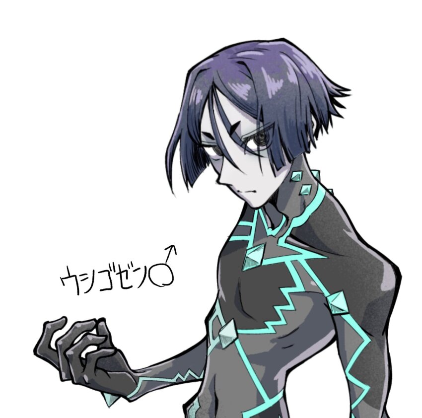 1boy, akaoni_(tontinkan800), black_bodysuit, black_eyes, bodysuit, covered_navel, fate/samurai_remnant, fate_(series)