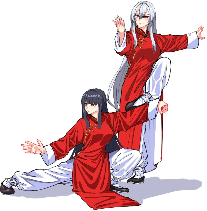 absurdres, china_dress, chinese_clothes, dress, fighting, fighting_stance, highres, kokoro_no_koibito