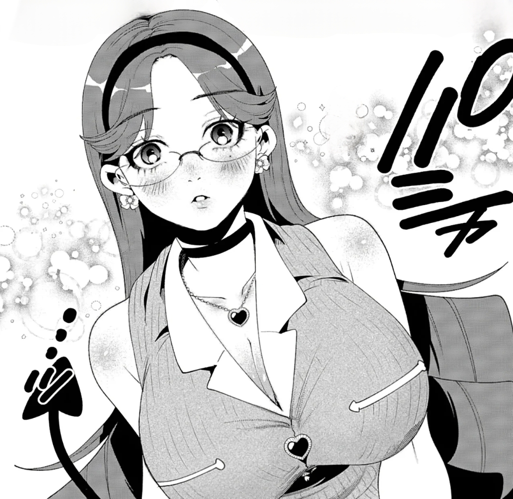 1girl, blush, collar, cosplay, demon_tail, dress, filter-goshi_no_kanojo, glasses