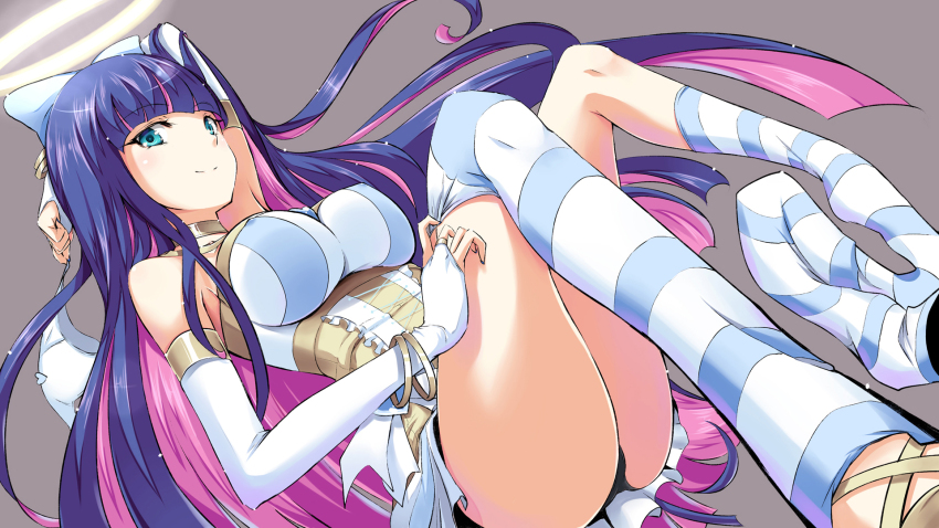 10s, 1girl, blue_eyes, blue_hair, blunt_bangs, bow, bracelet, breasts