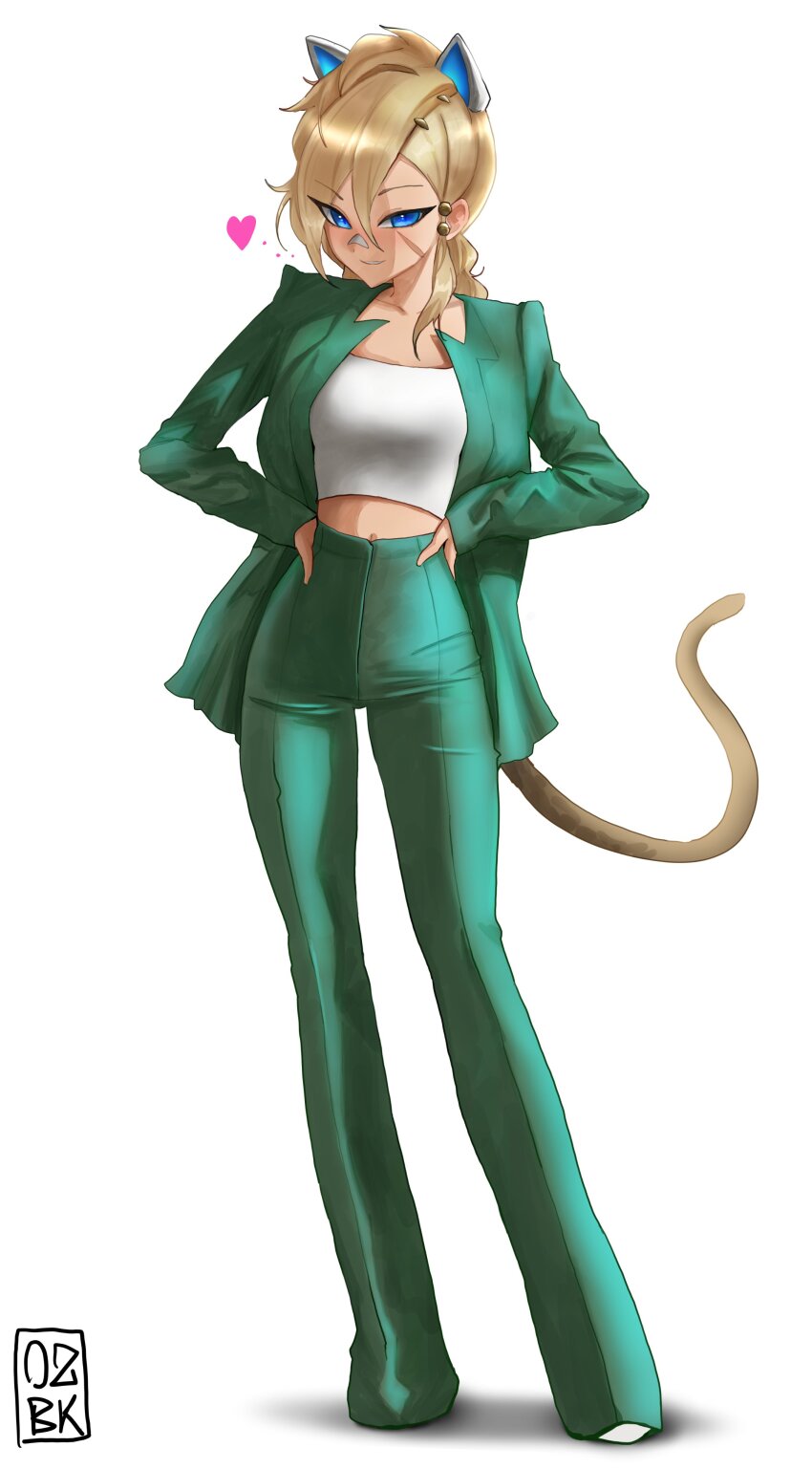 0zbck, 1girl, absurdres, alternate_costume, animal_ears, bandage_on_face, bandages, blonde_hair