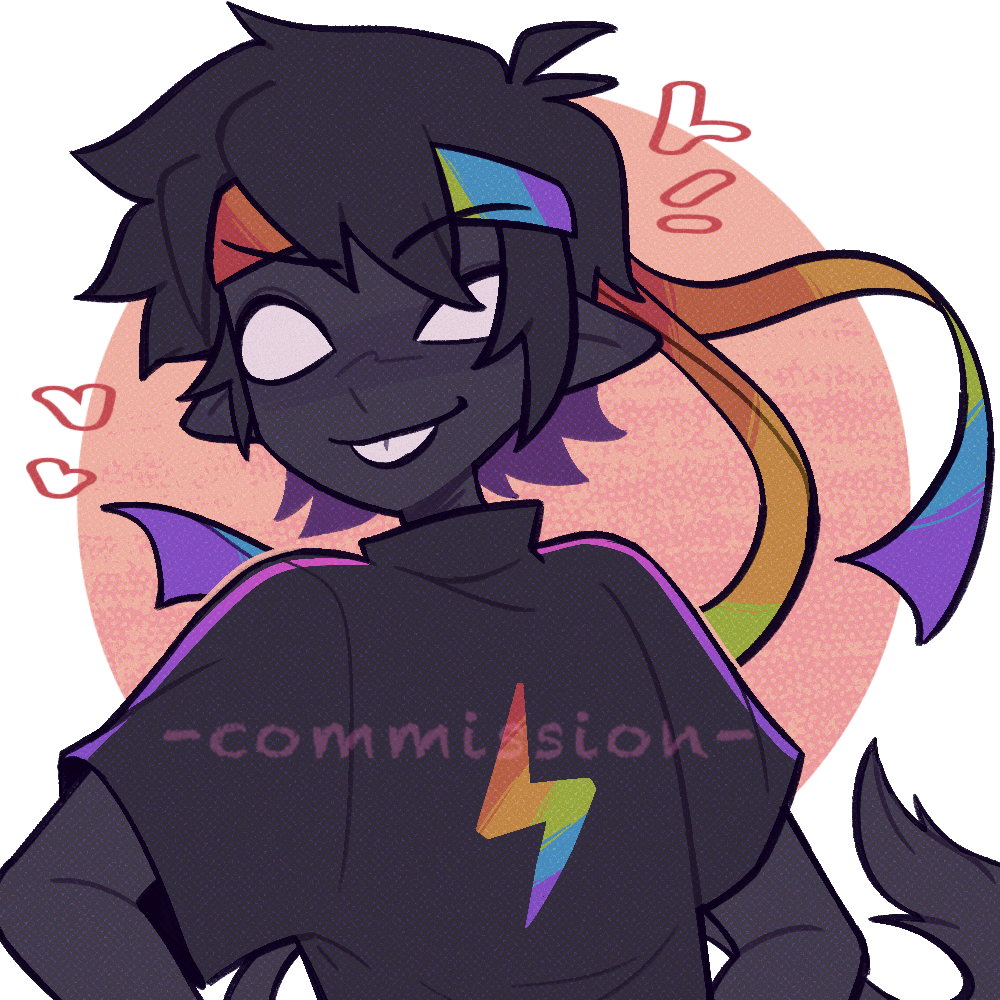 1boy, abstract_background, ahoge, black_hair, black_shirt, black_skin, chinese_commentary, colored_skin