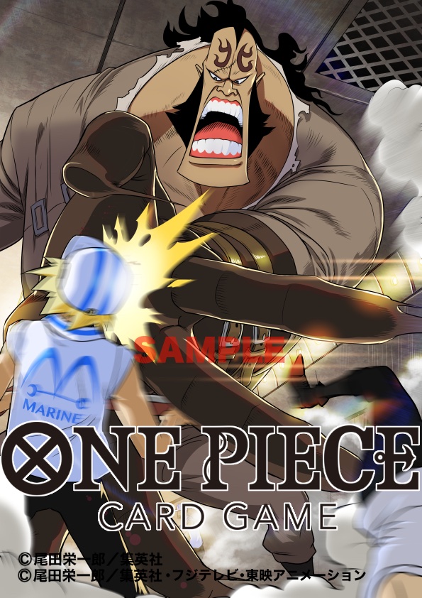 3boys, attack, beard, black_hair, brown_gloves, commentary_request, copyright_name, facial_hair