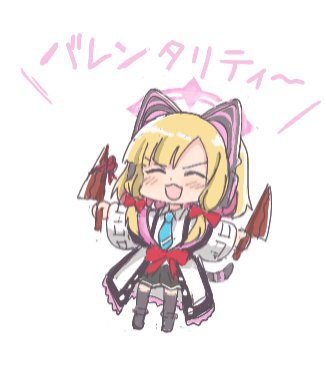 1girl, :3, animal_ear_headphones, animal_ears, blonde_hair, blue_archive, blue_necktie, blush