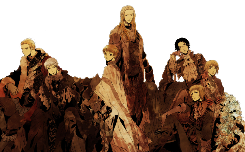 amulet, austria_(hetalia), axis_powers_hetalia, blonde_hair, boots, breasts, brown_hair, cape