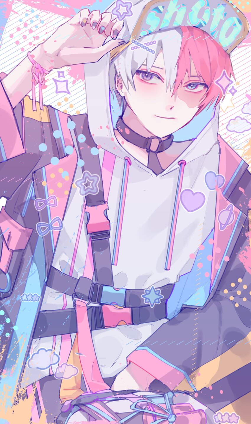 1boy, absurdres, aqua_eyes, black_jacket, boku_no_hero_academia, burn_scar, character_name, closed_mouth