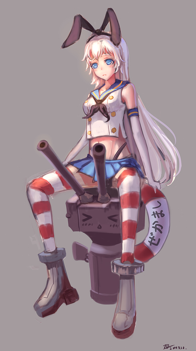 1girl, animal_ear_hairband, animal_ears, ankle_cuffs, bad_bcy_id, bad_id, bare_shoulders, black_hairband