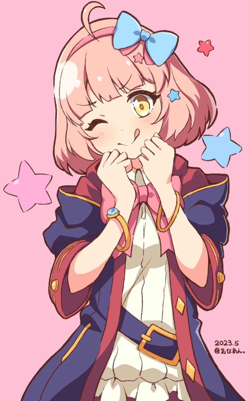 1girl, absurdres, bow, bowtie, bracelet, chieru_(princess_connect!), coat, ebian_(ebiangames)