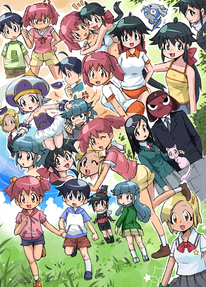 angol_mois, azumaya_koyuki, dororo, giroro, hakkatou, hinata_fuyuki, hinata_natsumi, keroro_gunsou