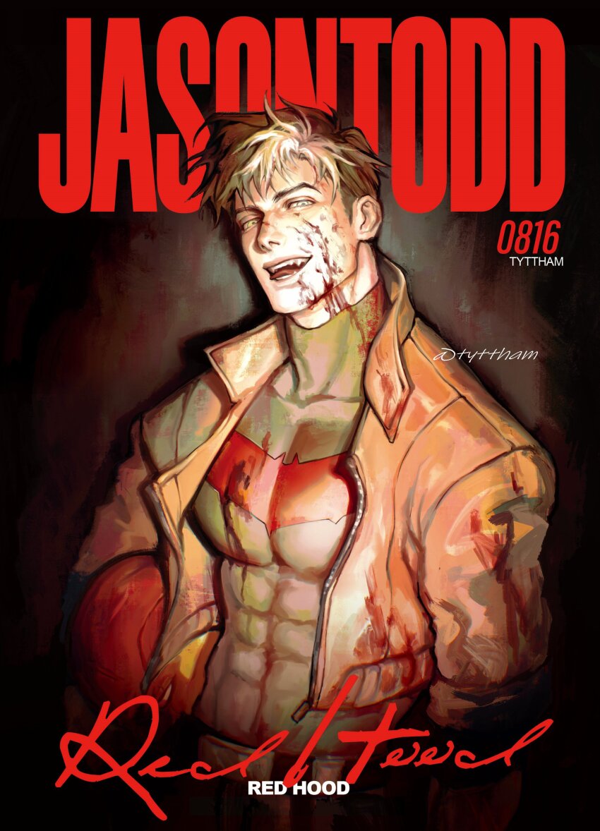 1boy, absurdres, batman_(series), batman_symbol, black_bodysuit, black_hair, blue_eyes, bodysuit