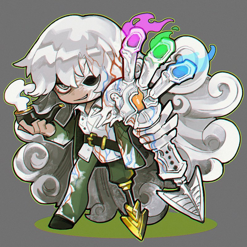 1girl, ahab_(project_moon), belt, black_belt, black_shoes, blue_fire, collared_shirt, fire