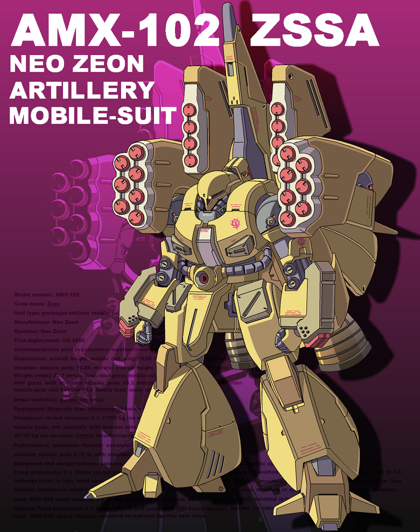 character_name, gundam, gundam_zz, joy_(cyber_x_heaven), mecha, missile_pod, no_humans, robot
