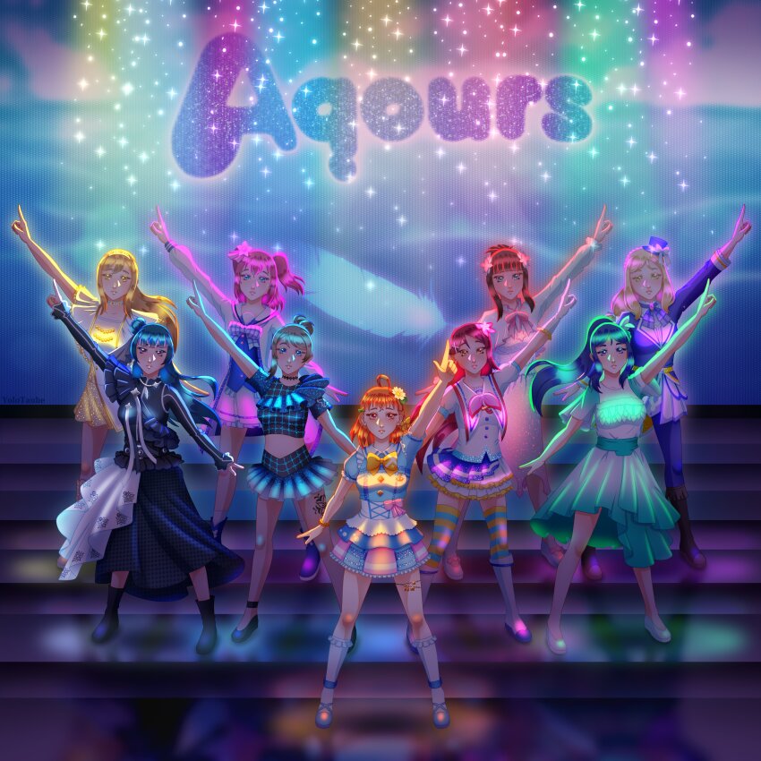 6+girls, absurdres, blush, costume, everyone, fantastic_departure, group_name, highres