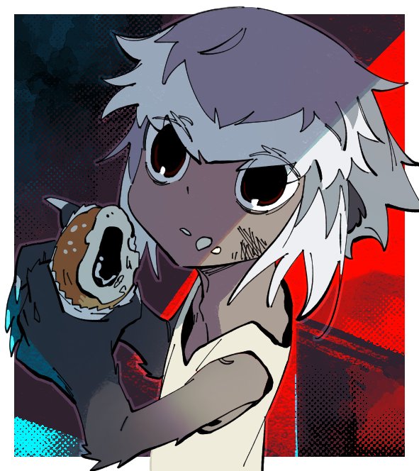 1boy, aged_down, animal_hands, badger_boy, badger_ears, black_eyes, child, claws