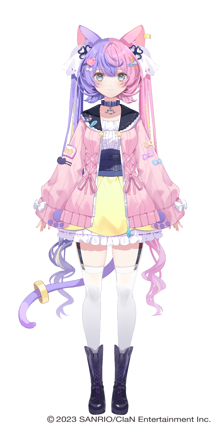 1girl, animal_ears, aqua_eyes, belt, belt_collar, black_garter_straps, black_sailor_collar, blue_belt