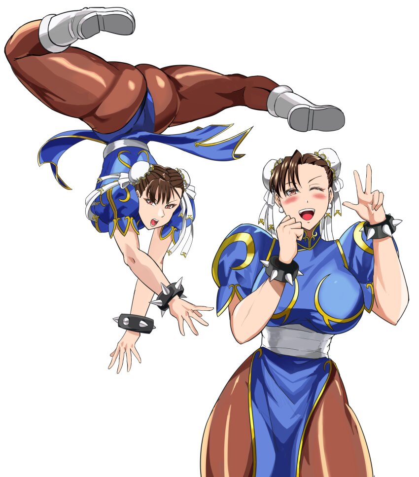 1girl, absurdres, ass, beigu, blush, boots, breasts, brown_eyes