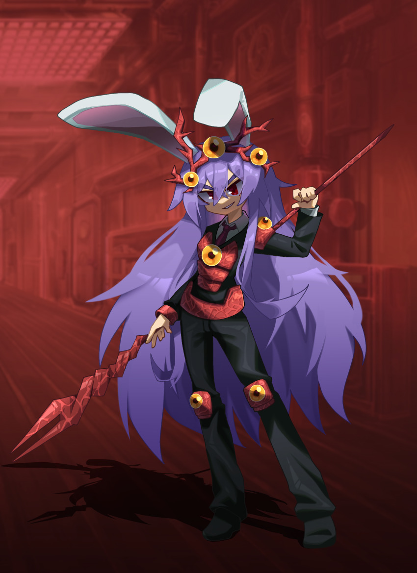 1girl, absurdres, animal_ears, armor, black_suit, collared_shirt, e.g.o_(project_moon), formal_clothes