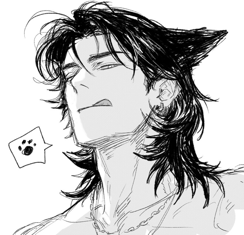 1boy, animal_ears, boss_00, closed_mouth, commentary_request, dog_boy, dog_ears, earrings