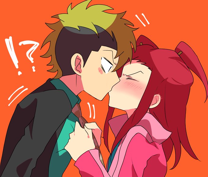 2boys, ace_attorney, ace_attorney_investigations, ace_attorney_investigations_2:_prosecutor's_gambit, blonde_hair, blush, clothes_grab, height_difference