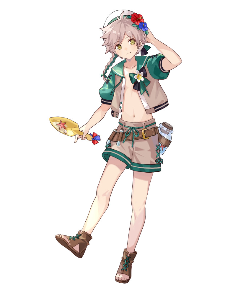 1boy, clanne_(fire_emblem), clanne_(summer)_(fire_emblem), fire_emblem, fire_emblem_engage, fire_emblem_heroes, highres, nintendo