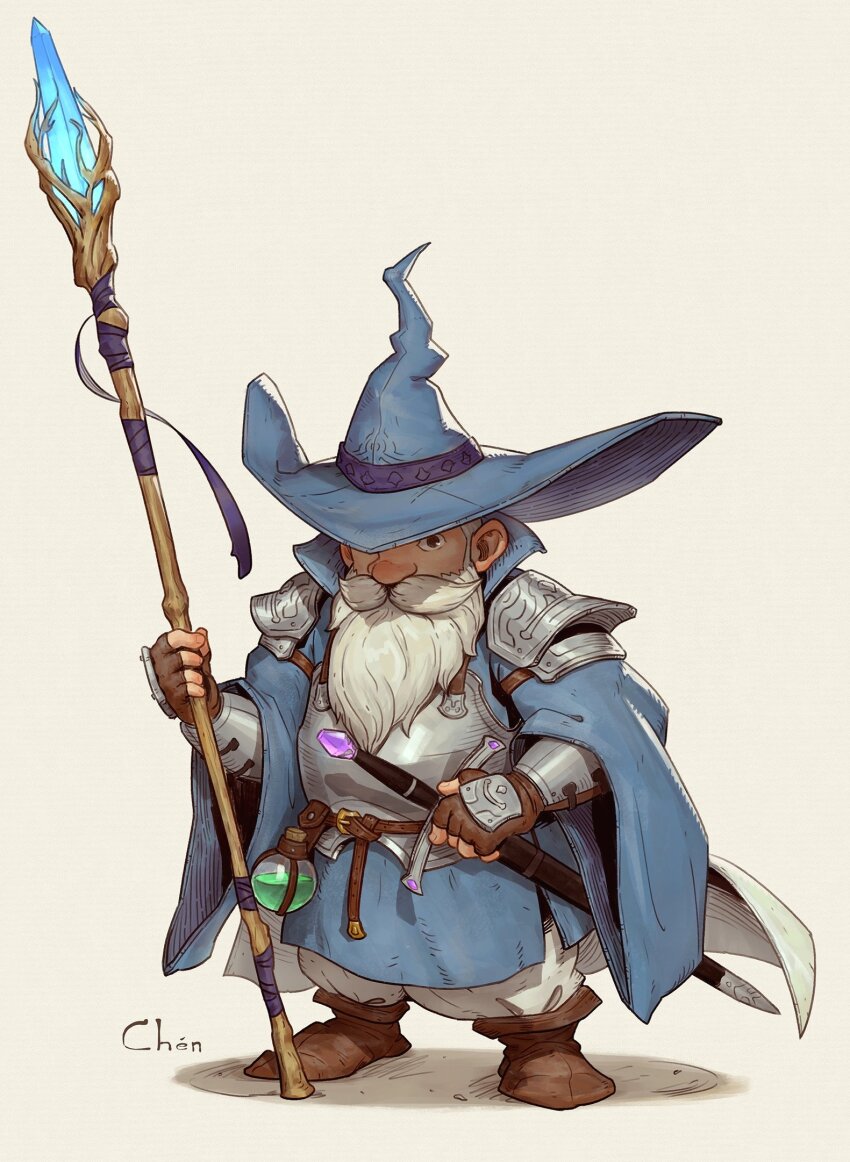 1boy, beard, beard_over_mouth, boots, cape, chens_art, facial_hair, full_body