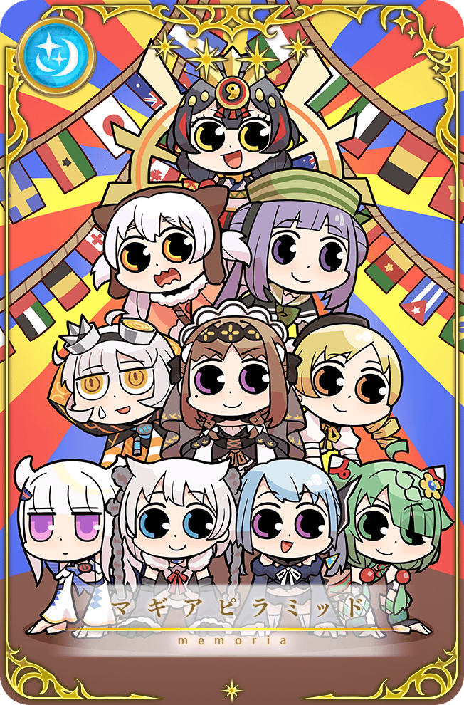 6+girls, :d, ahoge, all_fours, amaryllis_(madoka_magica), azusa_mifuyu, black_hair, blonde_hair