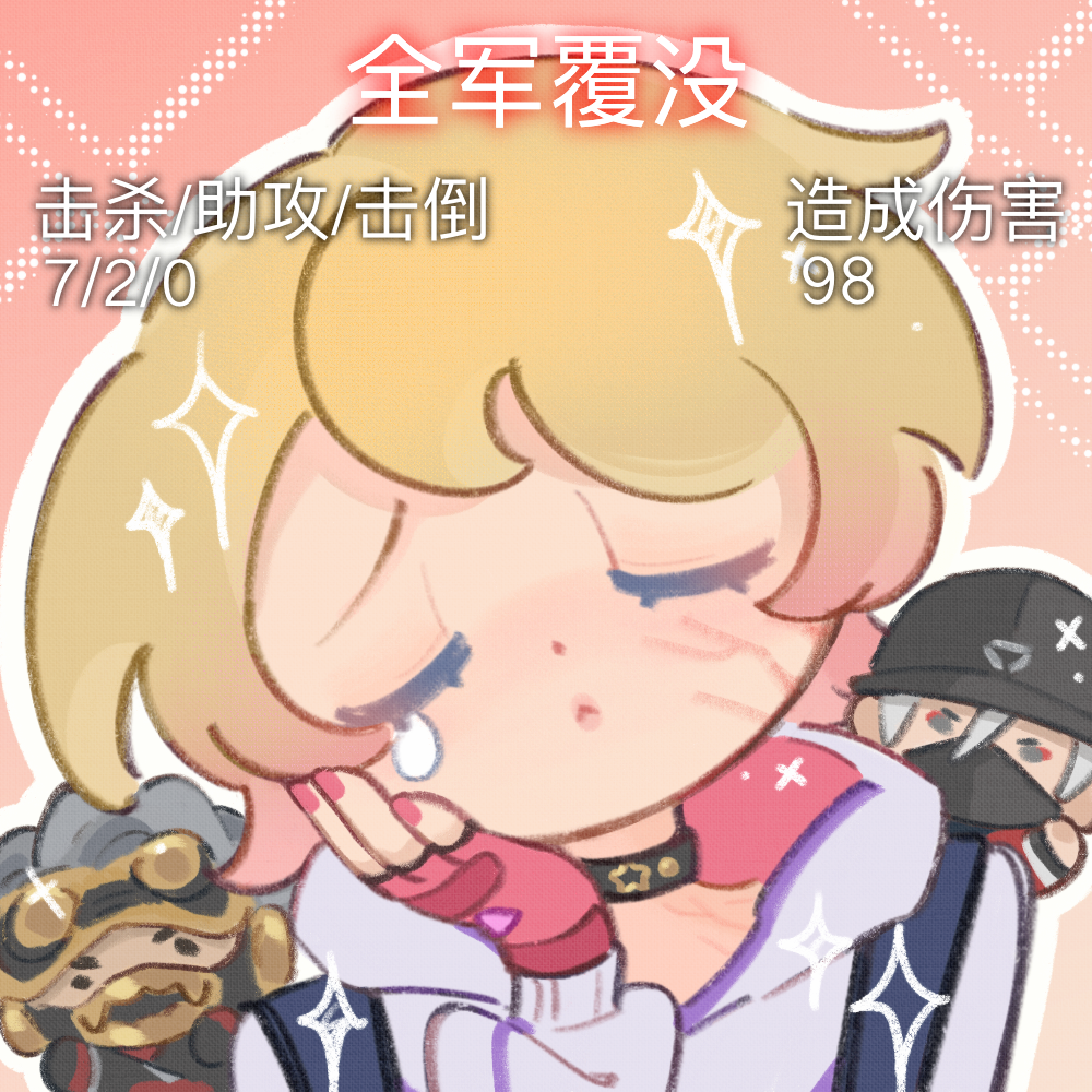 1boy, 2girls, apex_legends, arms_up, black_choker, black_eyes, black_hat, blonde_hair